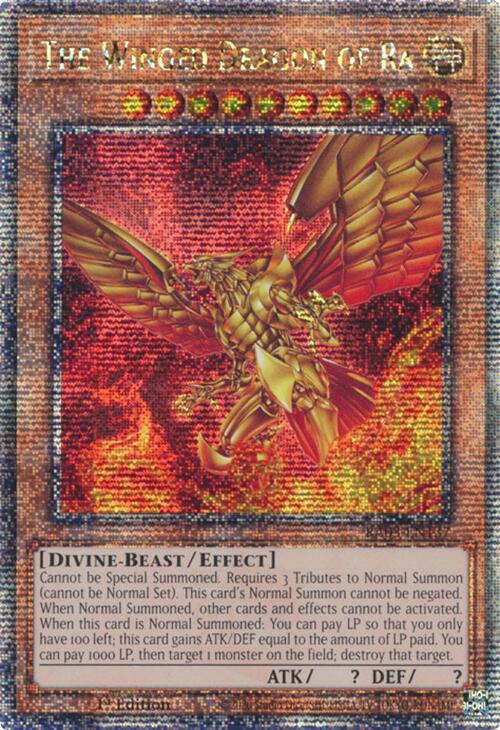 The Winged Dragon of Ra (Quarter Century Secret Rare) [RA03-EN137] Quarter Century Secret Rare