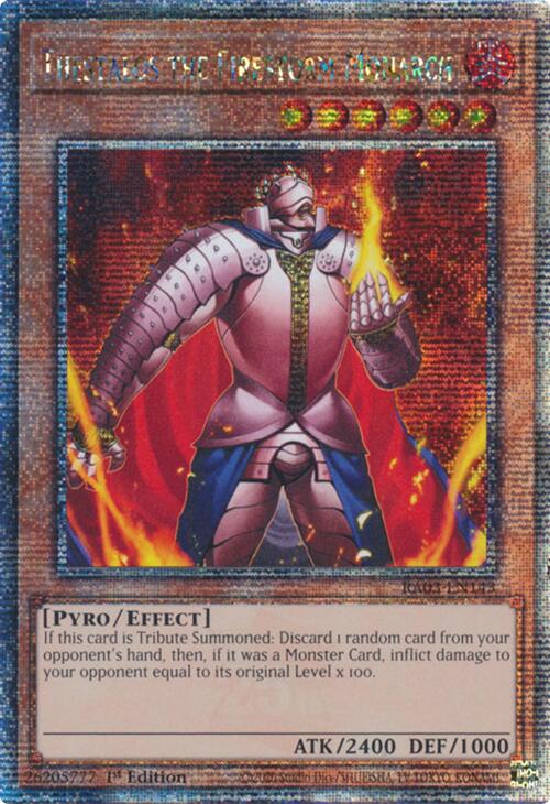 Thestalos the Firestorm Monarch (Quarter Century Secret Rare) [RA03-EN143] Quarter Century Secret Rare