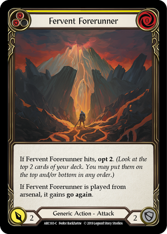 Fervent Forerunner (Yellow) [ARC183-C] (Arcane Rising) 1st Edition Normal 