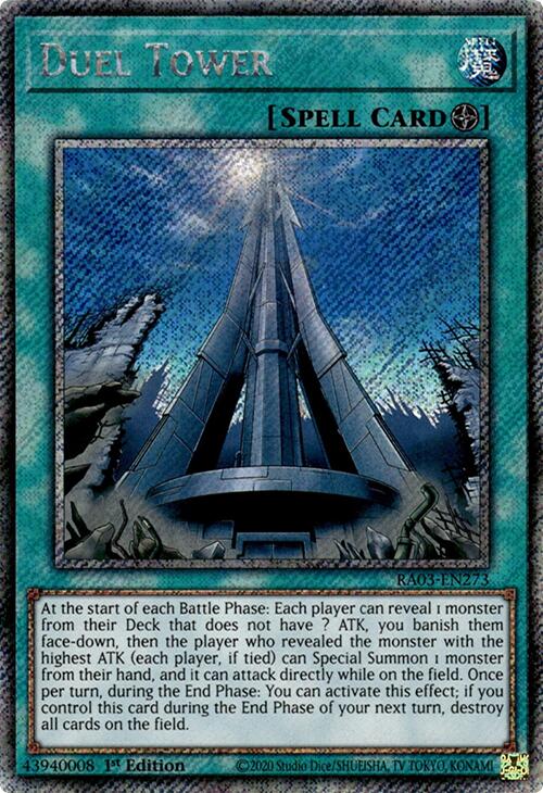 Duel Tower (Platinum Secret Rare) [RA03-EN273] Platinum Secret Rare