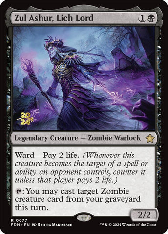 Zul Ashur, Lich Lord [Foundations Prerelease Promos] 
