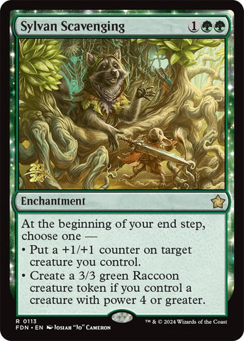Sylvan Scavenging [Foundations Prerelease Promos] 