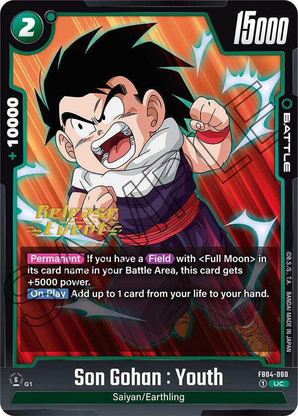 Son Gohan : Youth [Ultra Limit Release Event Cards]