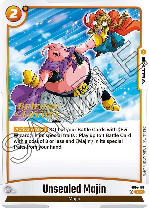 Unsealed Majin [Ultra Limit Release Event Cards]