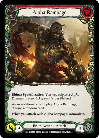 Alpha Rampage [RVD008] (Classic Battles: Rhinar vs Dorinthea) 