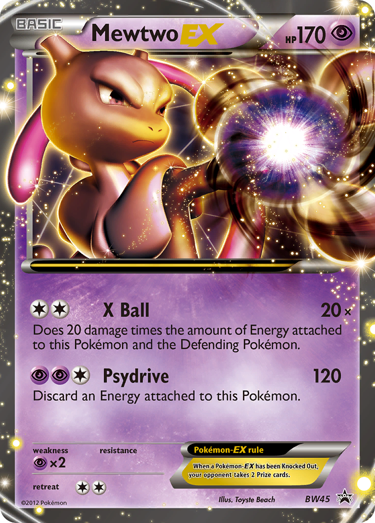 Mewtwo EX (BW45) [Black &amp; White: Black Star Promos] 