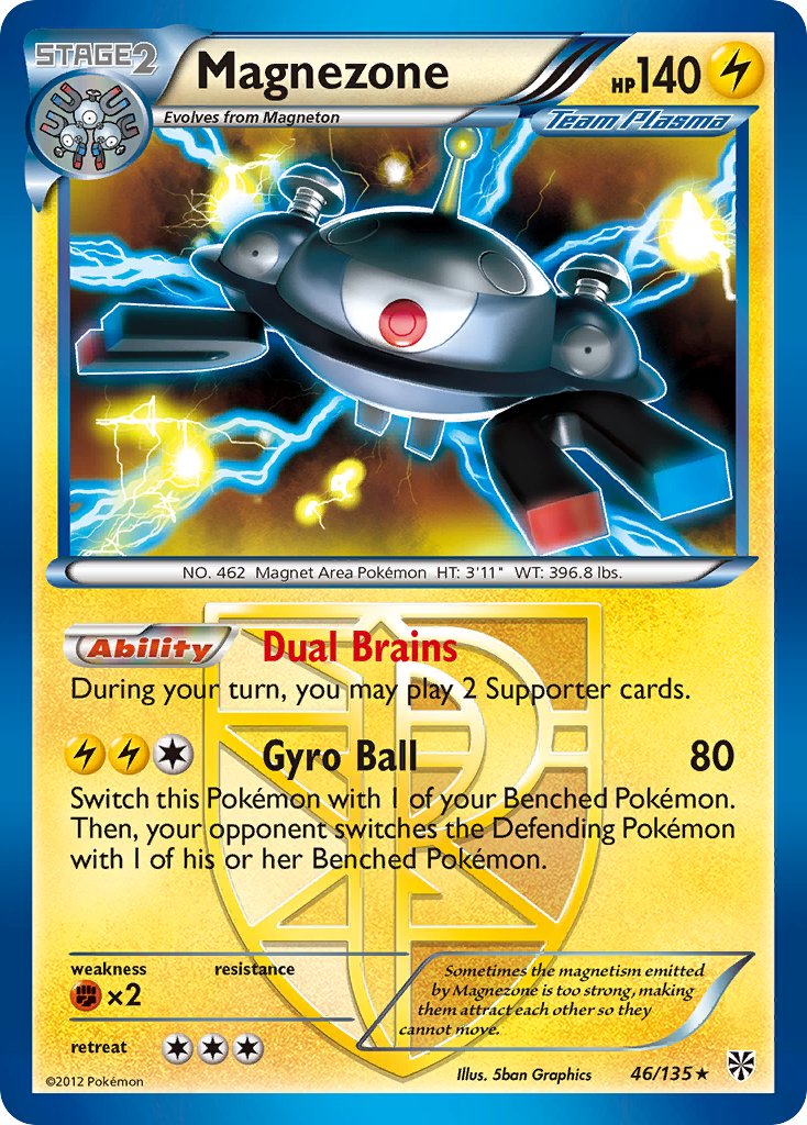 Magnezone (46/135) (Theme Deck Exclusive) [Black &amp; White: Plasma Storm] 