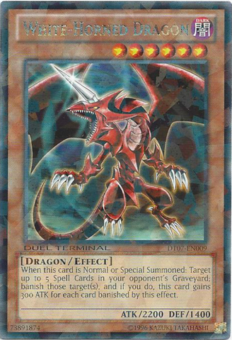 White-Horned Dragon [DT07-EN009] Rare 