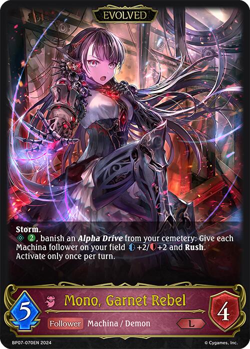 Mono, Garnet Rebel (Evolved) (BP07-070EN) [BP07: Verdant Steel]