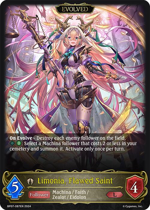 Limonia, Flawed Saint (Evolved) (BP07-087EN) [BP07: Verdant Steel]