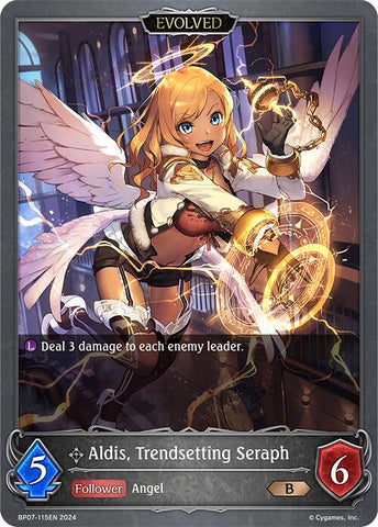 Aldis, Trendsetting Seraph (Evolved) (BP07-115EN) [BP07: Verdant Steel] 
