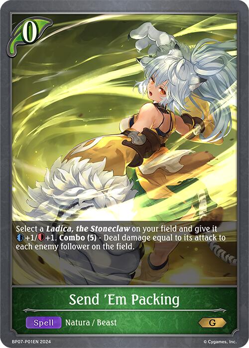 Send 'Em Packing - P01EN (Foil) (BP07-P01EN) [BP07: Verdant Steel]