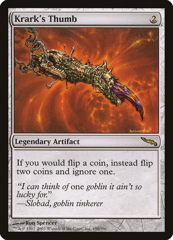 Krark's Thumb [Mirrodin] 