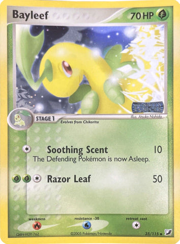 Bayleef (35/115) (Stamped) [EX: Unseen Forces] 
