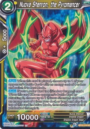 Nuova Shenron, the Pyromancer (BT12-110) [Vicious Rejuvenation] 