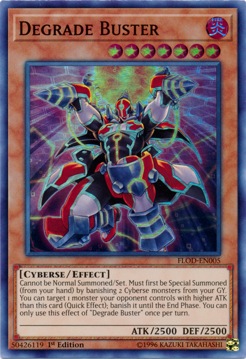 Degrade Buster [FLOD-EN005] Super Rare 