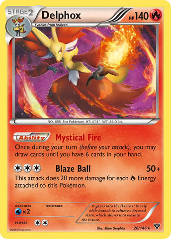 Delphox (26/146) (Theme Deck Exclusive) [XY: Base Set] 