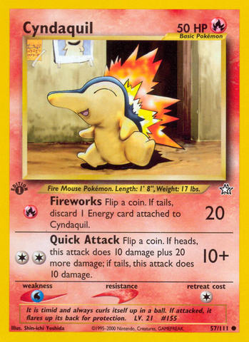 Cyndaquil (57/111) [Neo Genesis 1st Edition] 