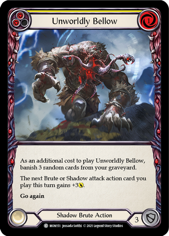 Unworldly Bellow (Yellow) [MON151] (Monarch) 1st Edition Normal 