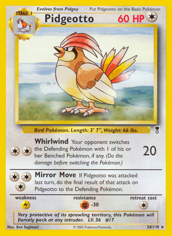 Pidgeotto (34/110) [Legendary Collection] 
