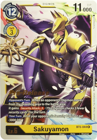 Sakuyamon [BT5-044] [Battle of Omni Pre-Release Promos] 