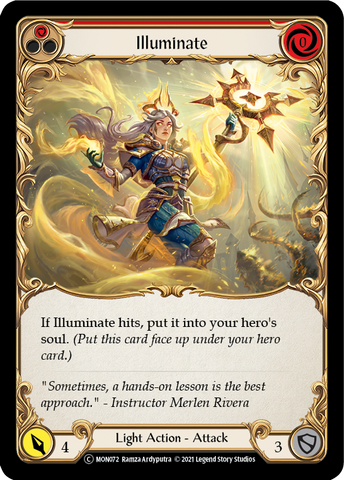 Illuminate (Red) [U-MON072-RF] (Monarch Unlimited) Unlimited Rainbow Foil 