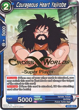 Courageous Heart Yajirobe (Super Player Stamped) (BT2-052) [Tournament Promotion Cards] 