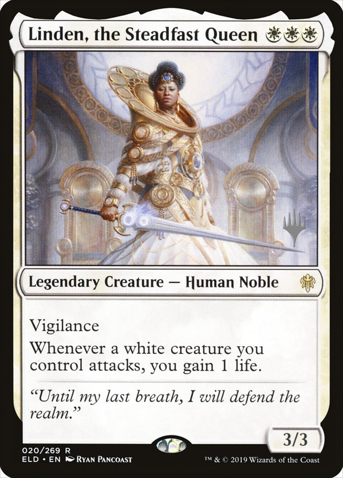 Linden, la Reine inébranlable (Pack promotionnel) [Promotions du Trône d'Eldraine] 