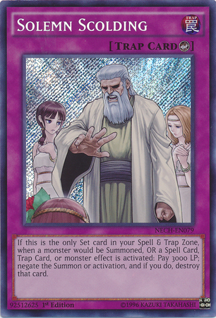 Solemn Scolding [NECH-EN079] Secret Rare 