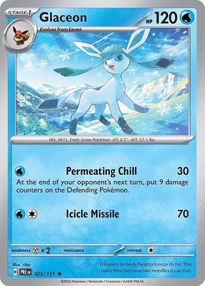 Glaceon (025/131) [Scarlet &amp; Violet: Prismatic Evolutions] 