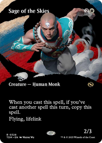 Sage of the Skies (Borderless) [Tarkir: Dragonstorm] 