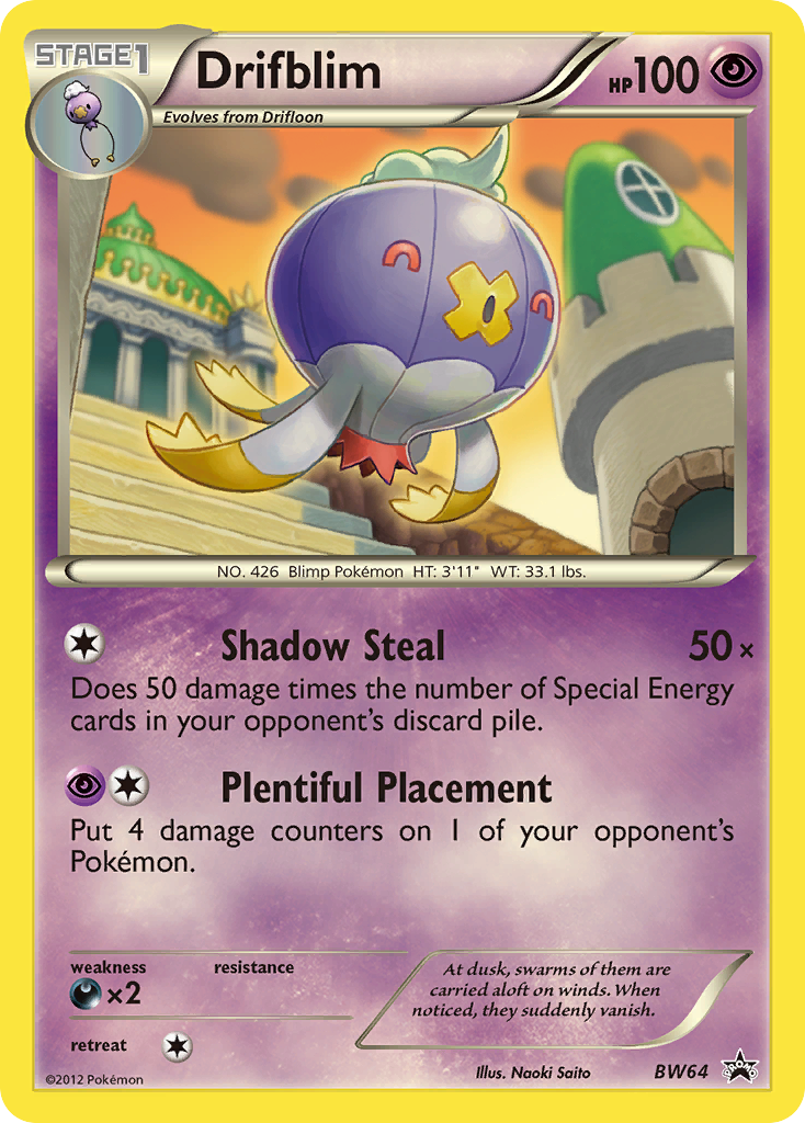 Drifblim (BW64) [Black &amp; White: Black Star Promos] 