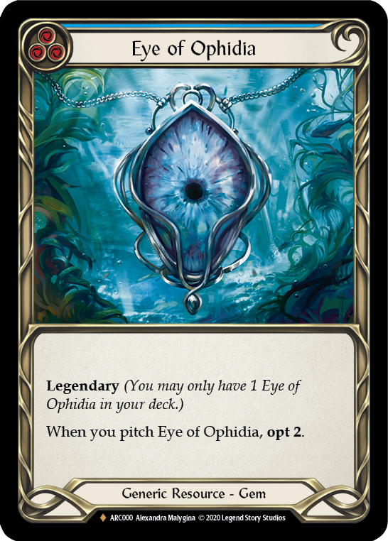 Eye of Ophidia [U-ARC000] (Arcane Rising Unlimited) Unlimited Rainbow Foil 