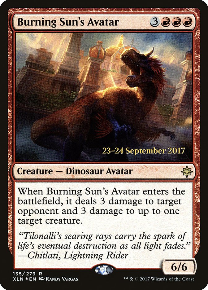 Burning Sun's Avatar [Ixalan Prerelease Promos] 