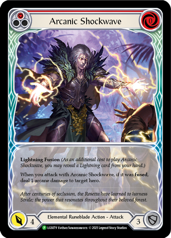 Arcanic Shockwave (Red Extended Art) [LGS079] (Promo) Rainbow Foil 