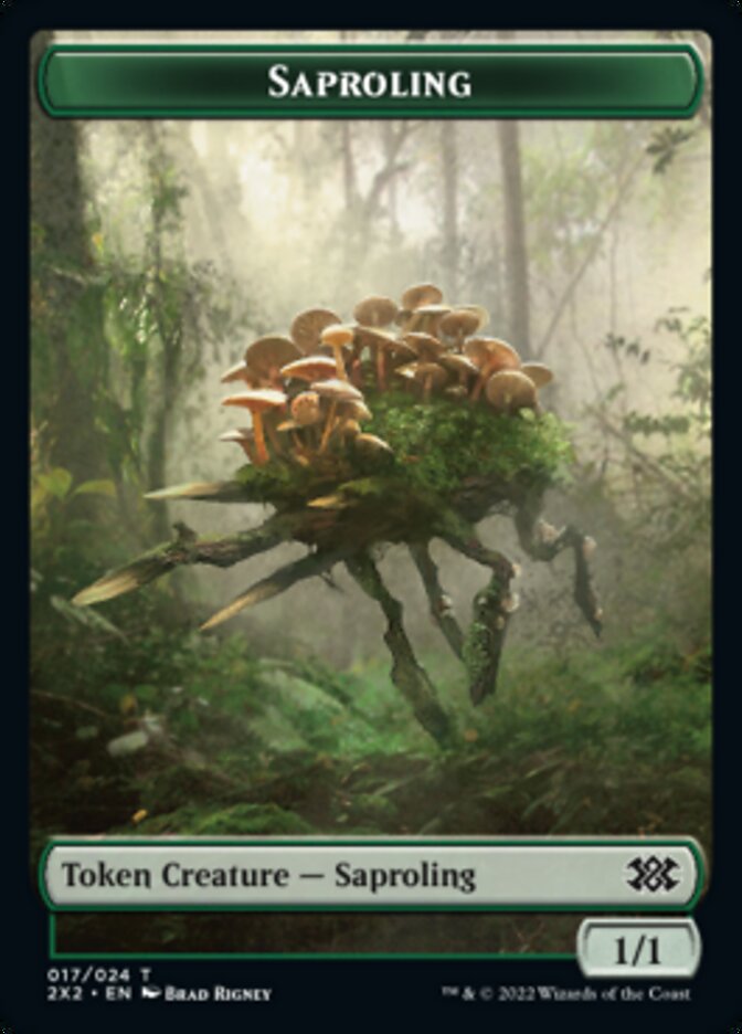 Saproling // Vampire Double-Sided Token [Double Masters 2022 Tokens] 