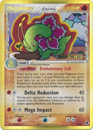 Meganium (4/101) (Delta Species) (Stamped) [EX: Dragon Frontiers] 