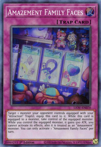 Amazement Family Faces [LIOV-EN070] Super Rare 