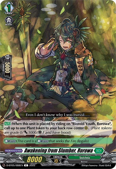 Awakening from Slumber, Rorowa (D-BT05/088EN) [Triumphant Return of the Brave Heroes]