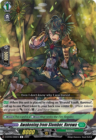 Awakening from Slumber, Rorowa (D-BT05/088EN) [Triumphant Return of the Brave Heroes] 