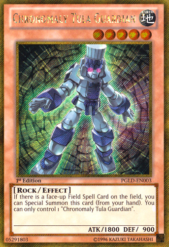 Chronomaly Tula Guardian [PGLD-EN003] Gold Secret Rare 