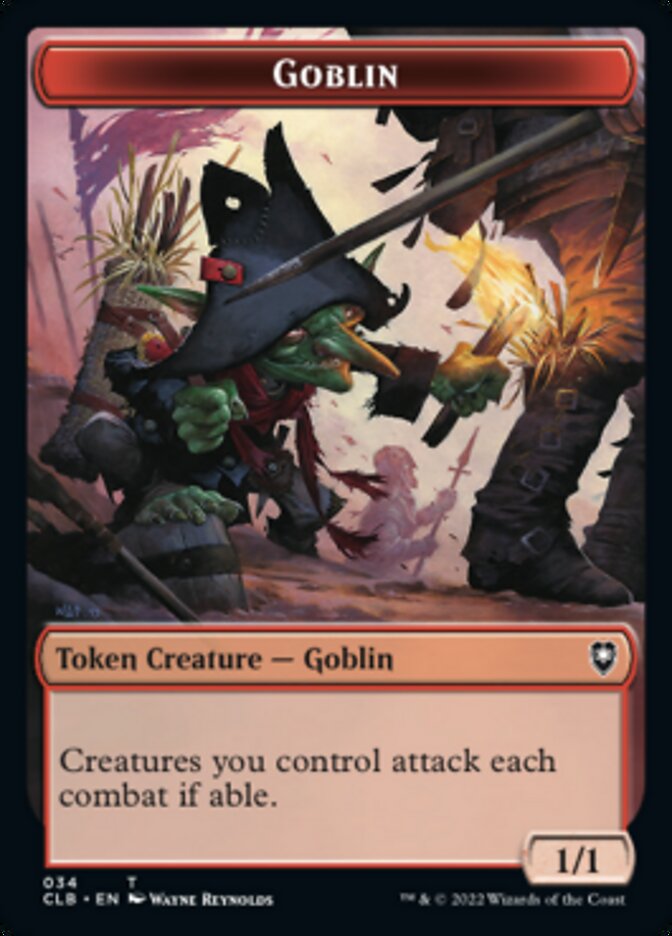 Pirate // Goblin Double-Sided Token [Commander Legends: Battle for Baldur's Gate Tokens]