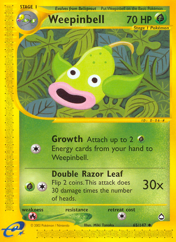 Weepinbell (65/147) [Aquapolis] 