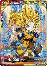 Son Goten &amp; Trunks, Back to Back (EX09-05) [Saiyan Surge] 