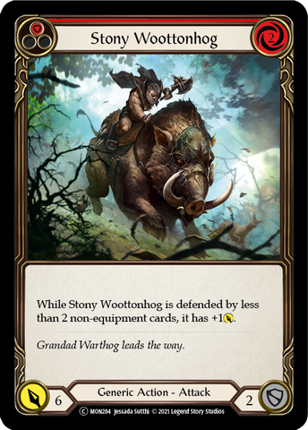 Stony Woottonhog (Red) [U-MON284] (Monarch Unlimited) Unlimited Normal 