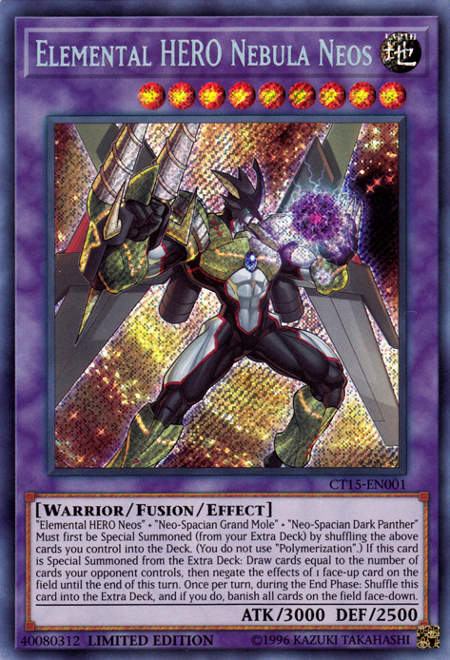 Elemental Hero Nebula Neos [CT15-EN001] Secret Rare 