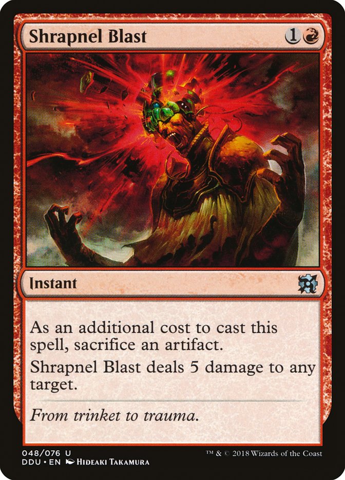 Shrapnel Blast [Duel Decks: Elves vs. Inventors] 