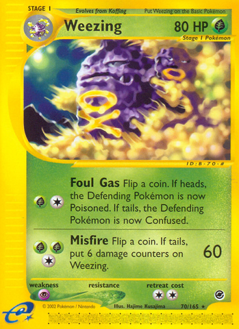 Weezing (70/165) [Expedition: Base Set] 