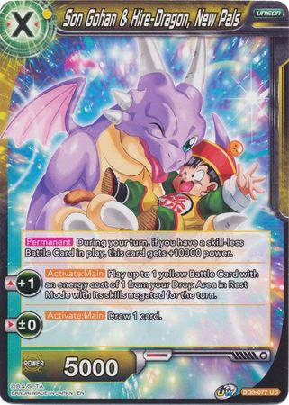 Son Gohan &amp; Hire-Dragon, New Pals (DB3-077) [Giant Force] 
