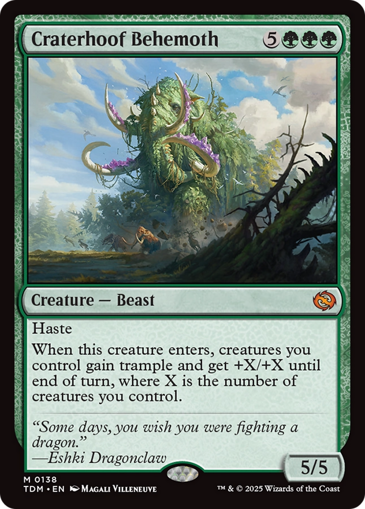Craterhoof Behemoth [Tarkir: Dragonstorm] 